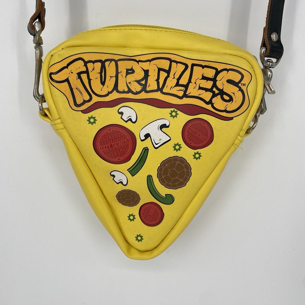 TMNT Ninja Turtles Pizza Slice Crossbody Purse Novelty Bag Yellow